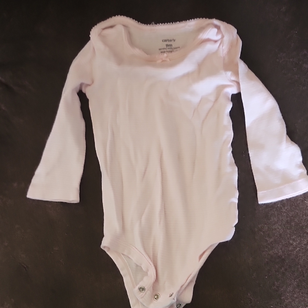 Carter's Soft Pink Long Sleeve Bodysuit